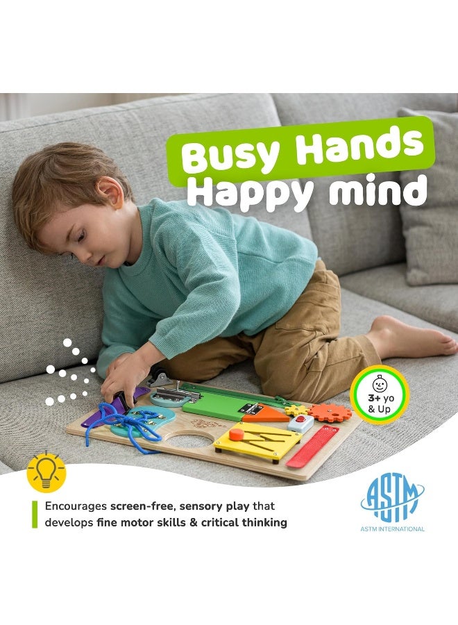 deMoca Montessori Busy Board for Toddlers - Image 4